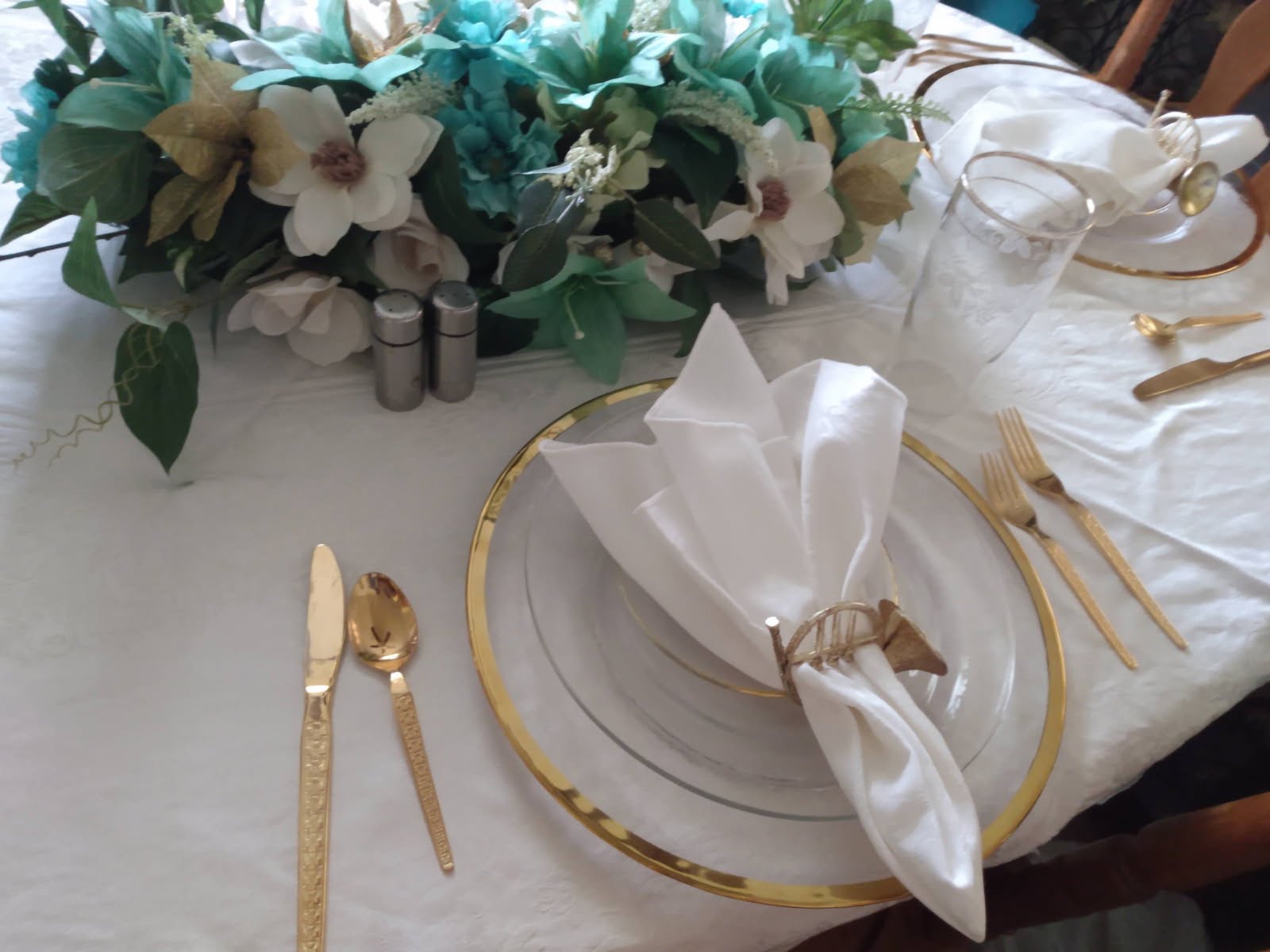 Beautifully plated catering food spread